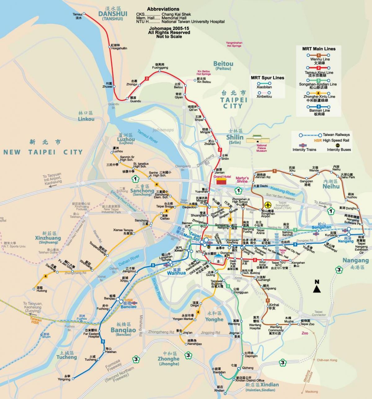 Taipei city kartta