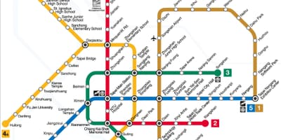 Taipei mrt linja kartta
